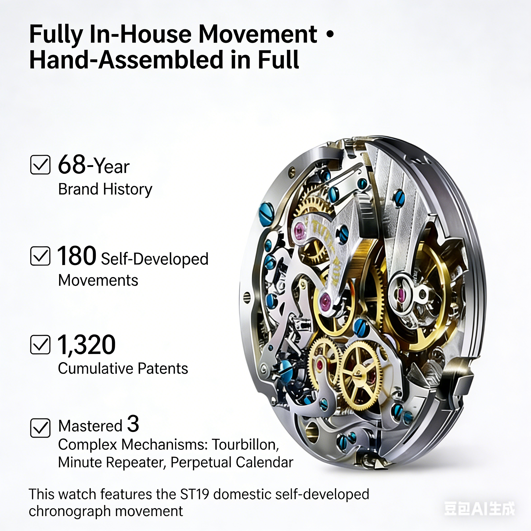 SEAGULL  1963 Aviator Aviation Chronograph Mechanical Watch (Standard Edition)