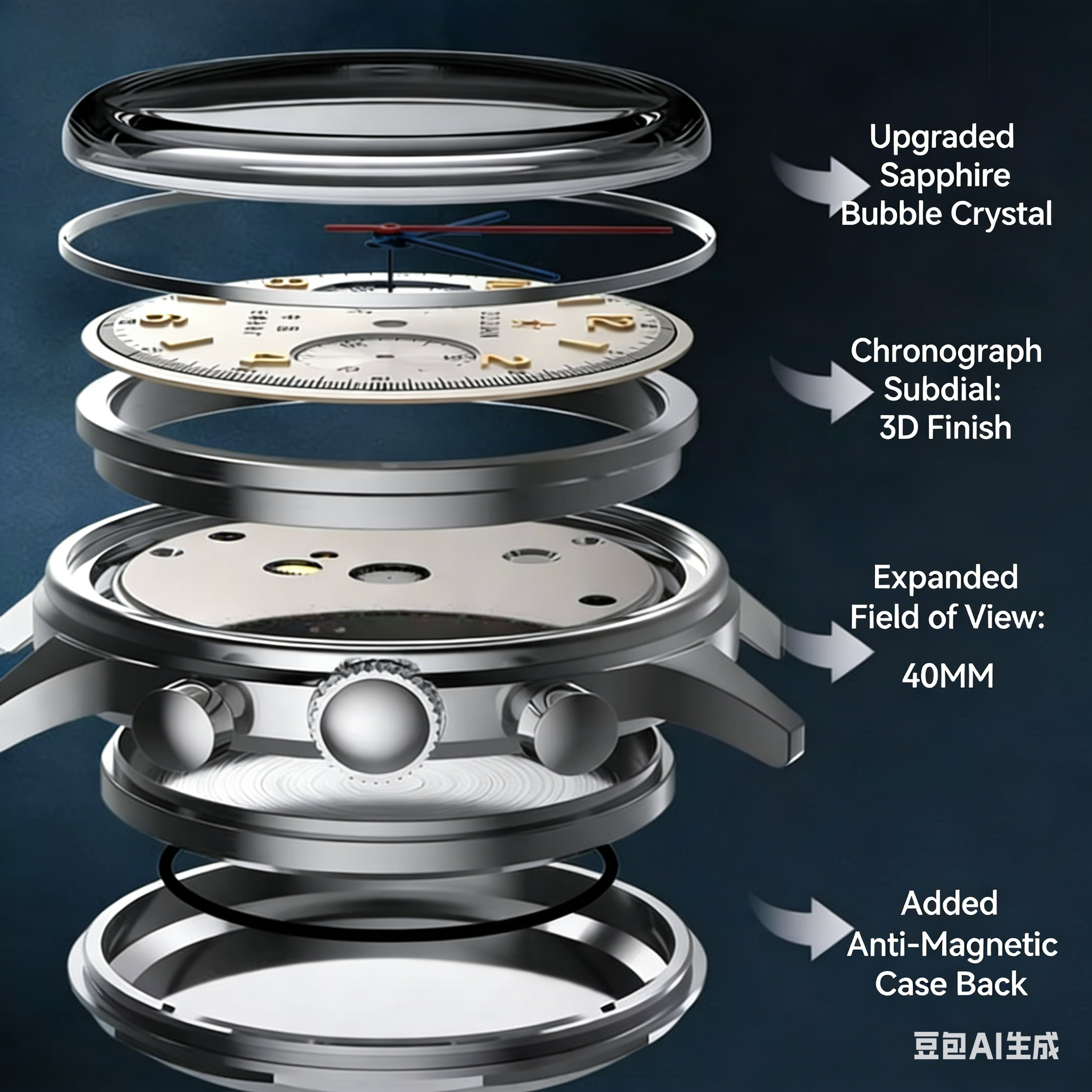 SEAGULL  1963 Aviator Aviation Chronograph Mechanical Watch (Standard Edition)