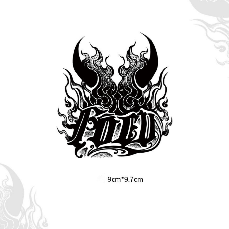 Waterproof Herbal Dye Hand Tattoo Stickers