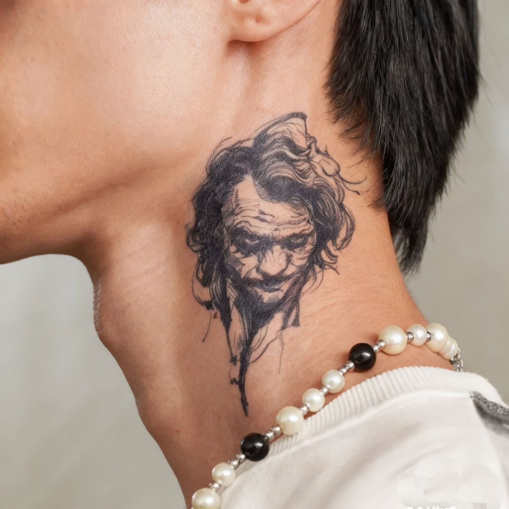 Herbal Ink Artistic Face Tattoo Sticker