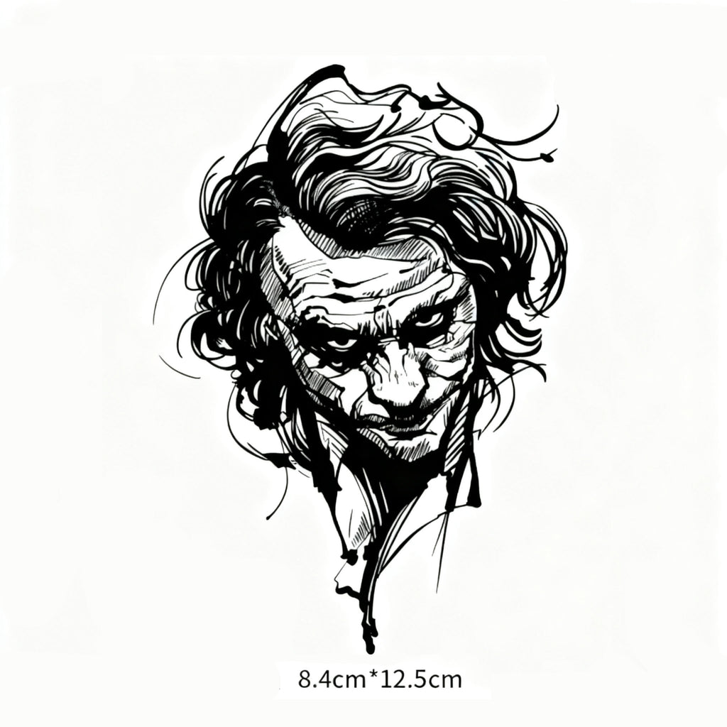 Herbal Ink Artistic Face Tattoo Sticker