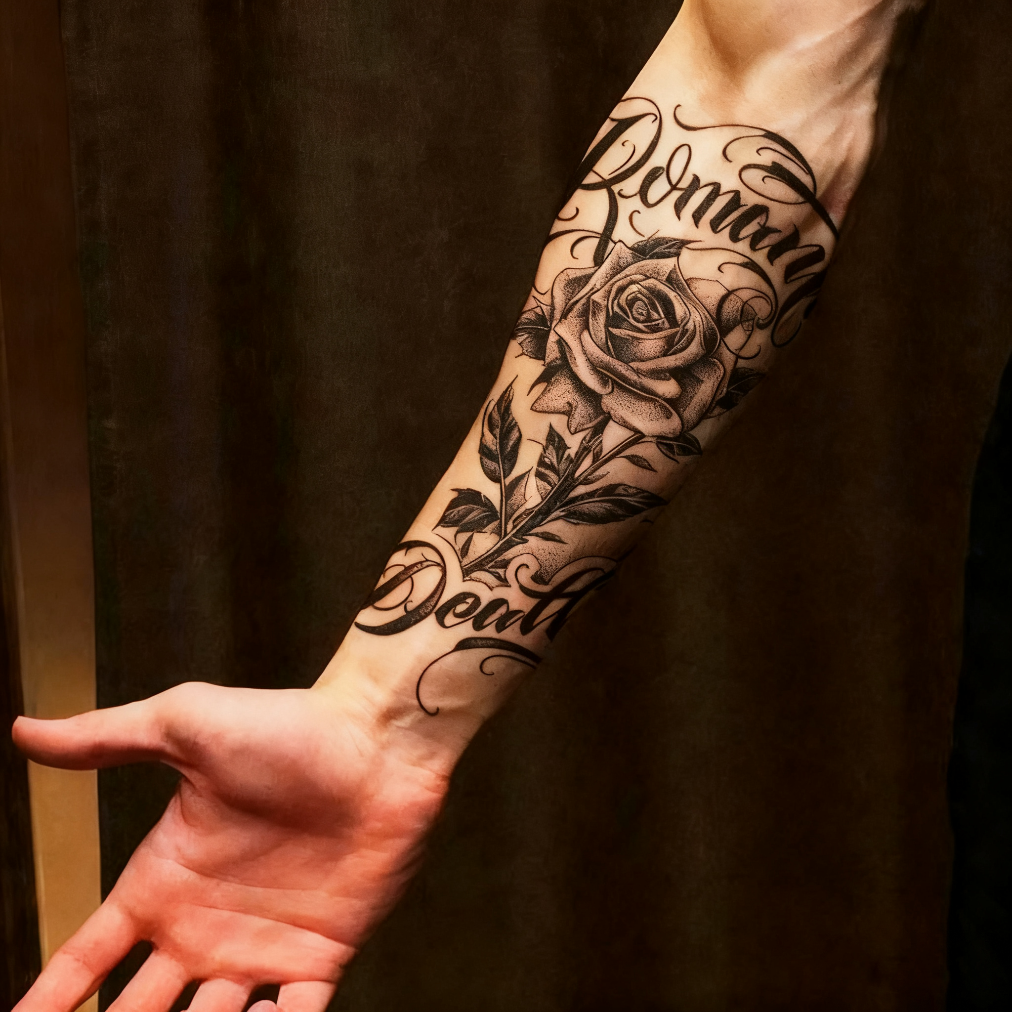 Herbal Hand Tattoo Sticker