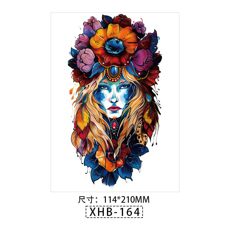 Waterproof Sweatproof Colorful Temporary Half Arm Tattoos