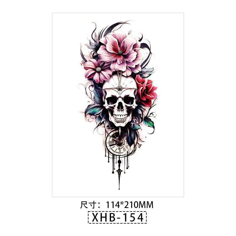 Waterproof Sweatproof Colorful Temporary Half Arm Tattoos