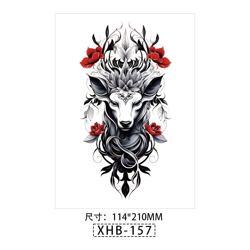 Waterproof Sweatproof Colorful Temporary Half Arm Tattoos