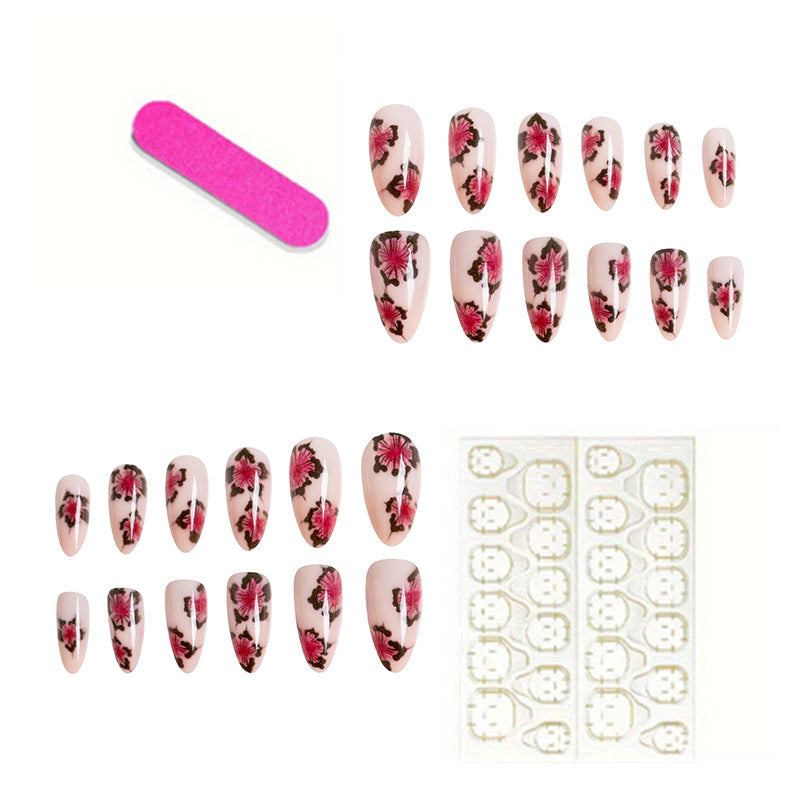 Hand-Painted Press-On Nails