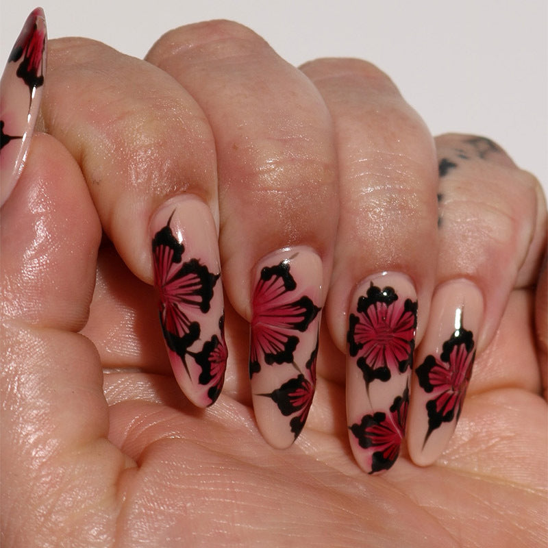 Hand-Painted Press-On Nails