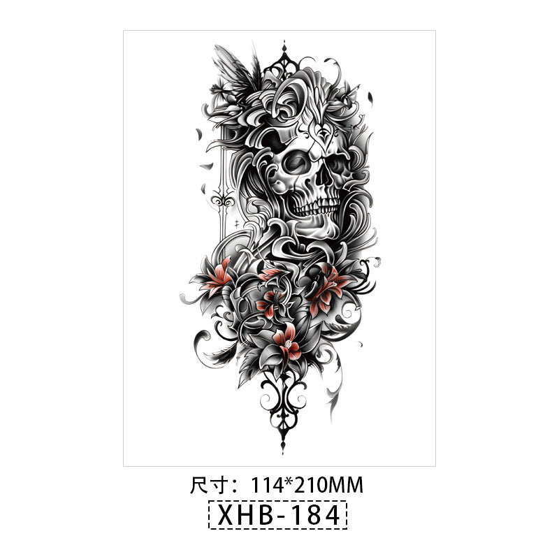 Waterproof Sweatproof Colorful Temporary Half Arm Tattoos