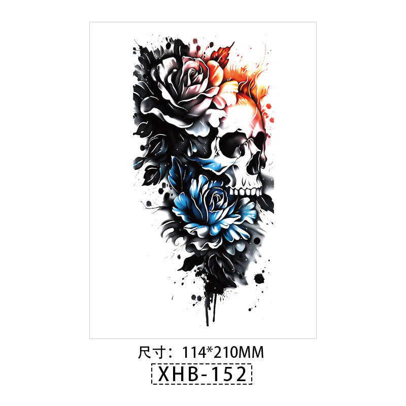 Waterproof Sweatproof Colorful Temporary Half Arm Tattoos