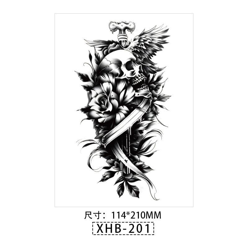 Waterproof Sweatproof Temporary Half Arm Tattoos