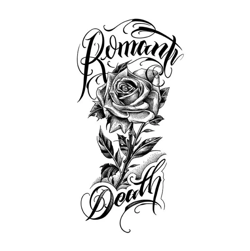 Herbal Hand Tattoo Sticker