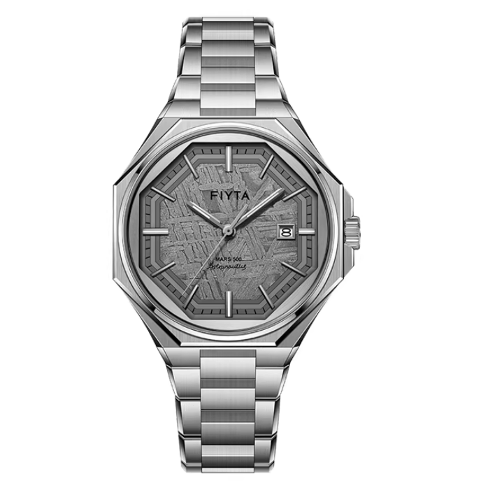FIYTA Mars 500 Landing Men's Mechanical Watch with Luminous Meteorite Dial - Model GA880007