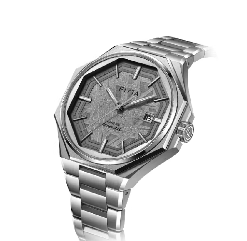 FIYTA Mars 500 Landing Men's Mechanical Watch with Luminous Meteorite Dial - Model GA880007