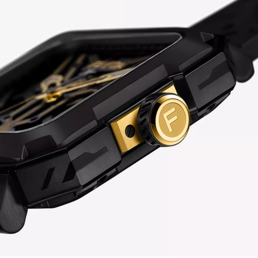 Fiyta x The Three-Body Problem Co-Branded Interstellar Series Space Fleet Themed Skeleton Mechanical Square Watch.GA35002.BTB