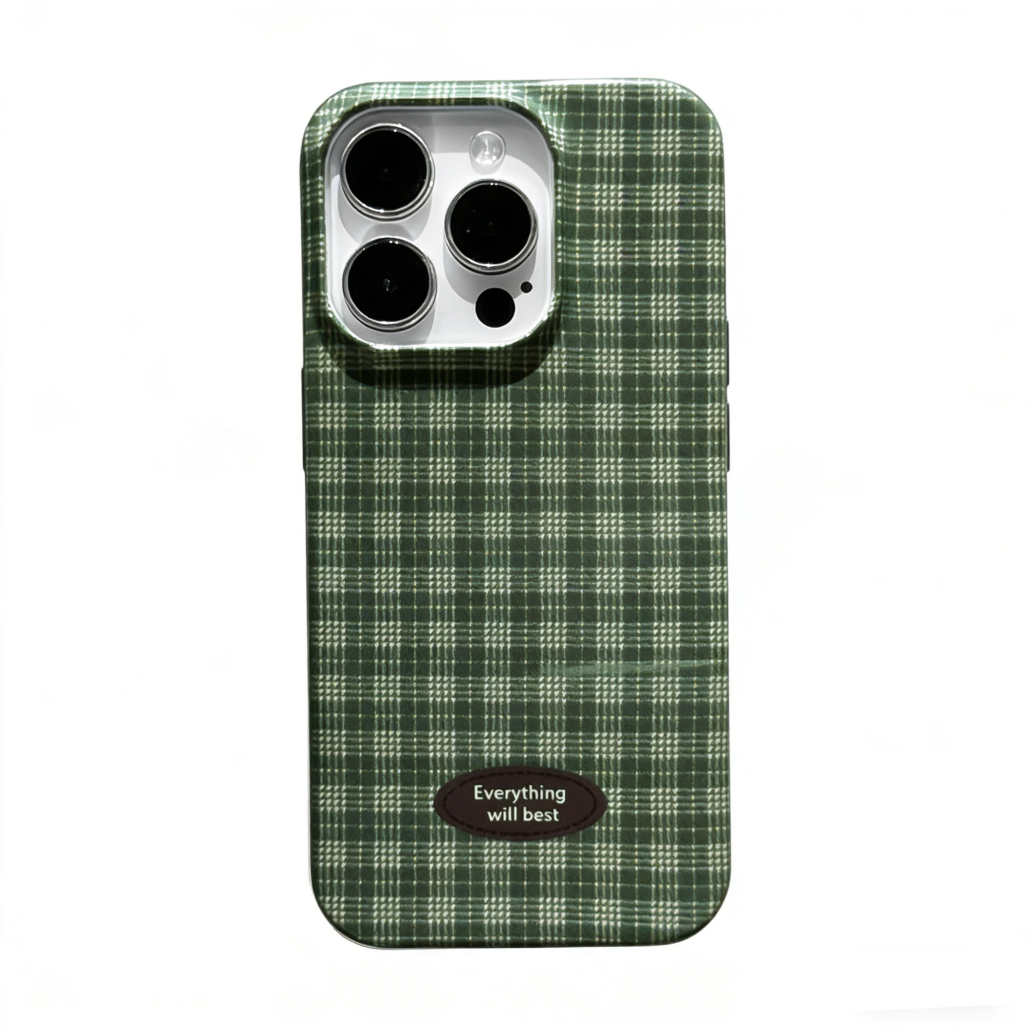 INS-Style Checkered Shockproof Phone Case for iPhone
