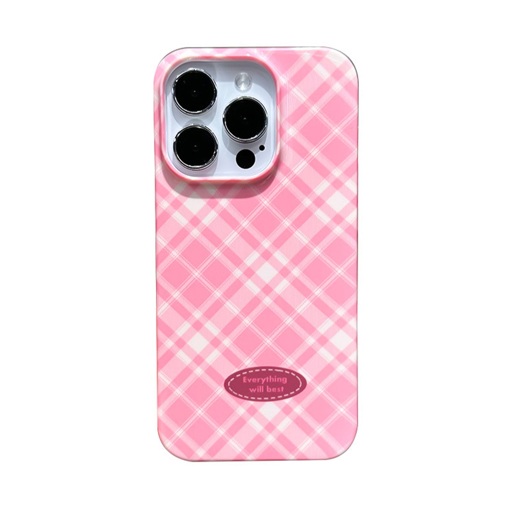 INS-Style Checkered Shockproof Phone Case for iPhone