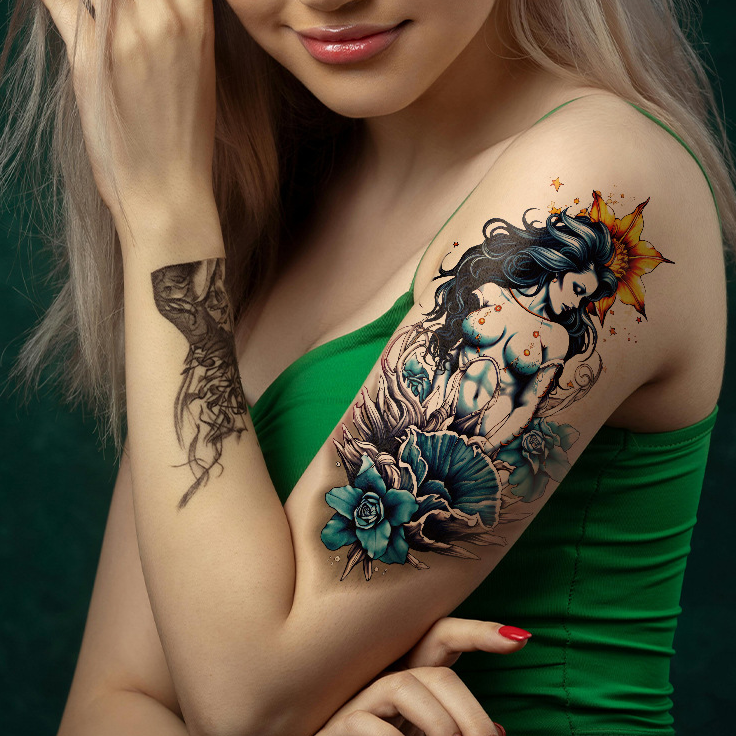 Colorful Waterproof Herbal Temporary Tattoos